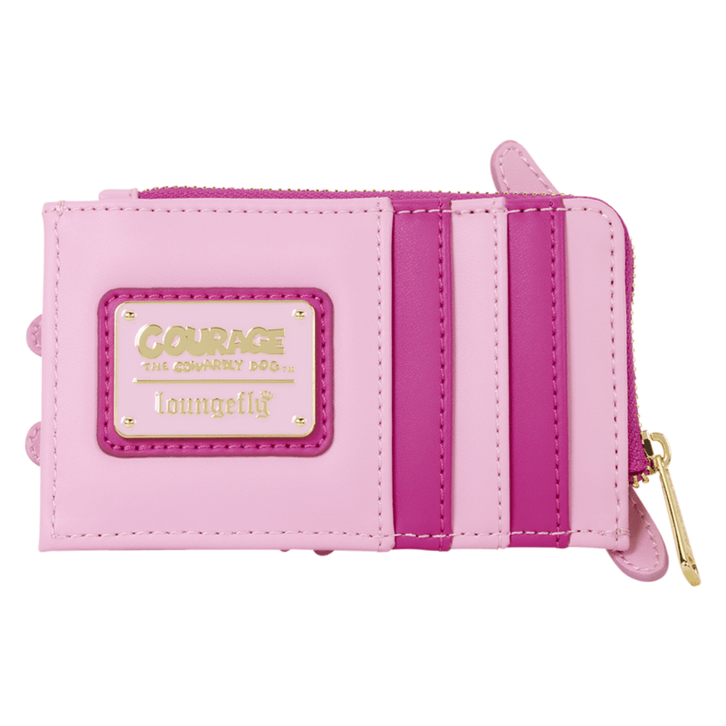 Rear of Loungefly Courage card holder with four card slots