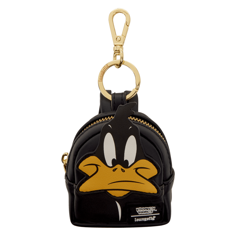 Loungefly Looney Tunes Daffy Duck mini backpack keychain black design