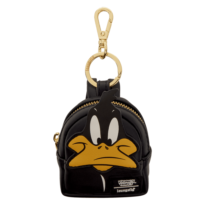 Loungefly Looney Tunes Daffy Duck mini backpack keychain black design