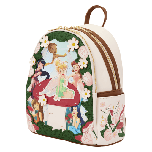 Side view of Loungefly Disney Fairies Tinker Bell Mini Backpack