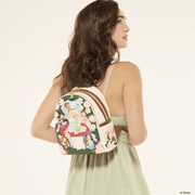 Loungefly Disney Fairies Tinker Bell Mini Backpack being worn