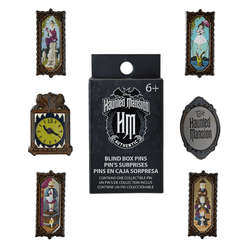 Loungefly Disney Haunted Mansion blind box enamel pin set with multiple designs