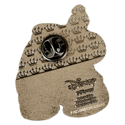 Back of a Loungefly Disney Lilo & Stitch Space Adventure blind box pin with butterfly clutch fastening