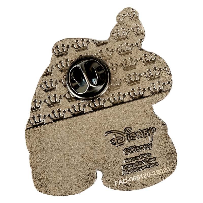 Back of a Loungefly Disney Lilo & Stitch Space Adventure blind box pin with butterfly clutch fastening
