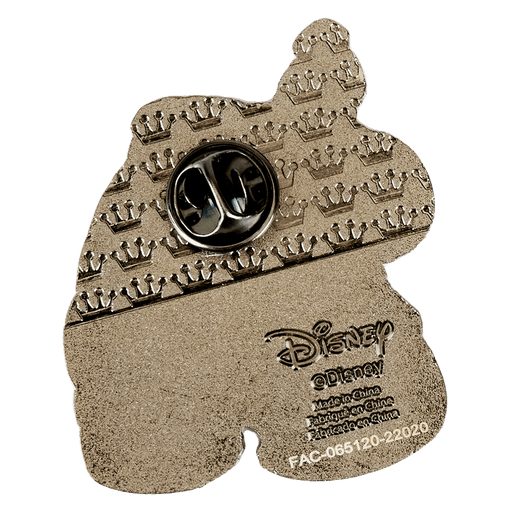 Back of a Loungefly Disney Lilo & Stitch Space Adventure blind box pin with butterfly clutch fastening