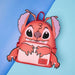 Loungefly Disney Lilo and Stitch Leroy mini backpack displayed on a blue background
