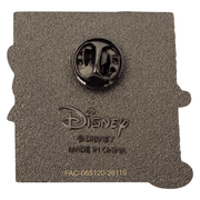Back of Loungefly Disney Mickey and Minnie Ghost Glow mystery enamel pin
