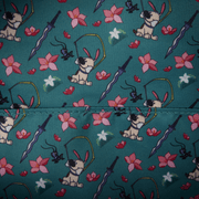 Disney Mulan themed interior lining inside the Loungefly Ping Cosplay Mini Backpack