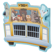 Loungefly Disney Oliver & Company Taxi Cab Card Holder angled view