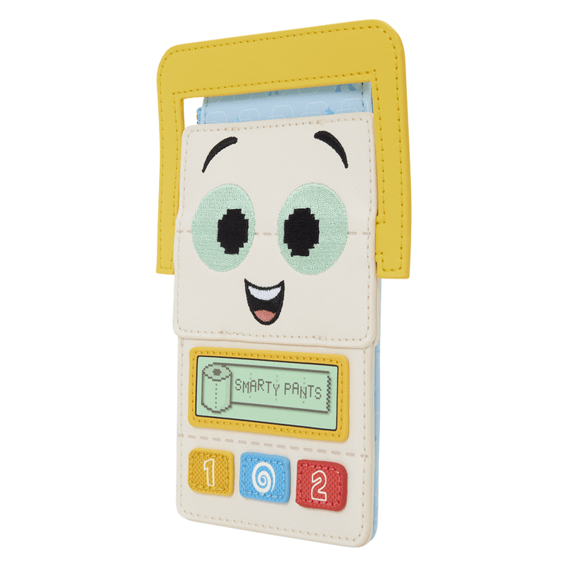 Front angle view of Loungefly Disney Pixar Toy Story Smarty Pants card holder