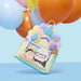 Loungefly Disney Pixar Up mini backpack displayed with colourful balloons