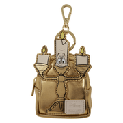 Loungefly Disney Princess Sidekicks Lumiere gold mini backpack bag charm
