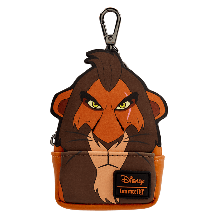 Loungefly Disney Villains Mystery Mini Backpack Bag Charm featuring Scar design