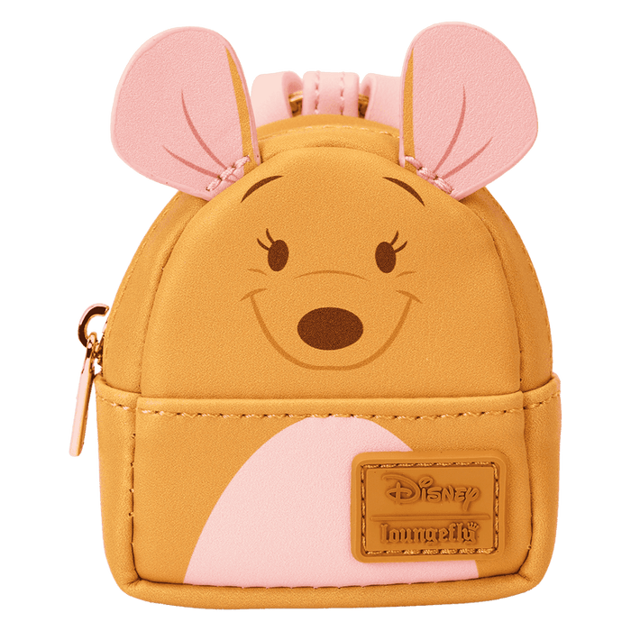 Loungefly Disney Winnie the Pooh mini backpack bag charm featuring Kanga with pink ears and pouch detail