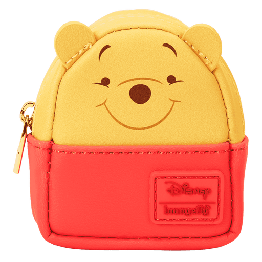 Loungefly Disney Winnie the Pooh mini backpack bag charm featuring Pooh in a red top design