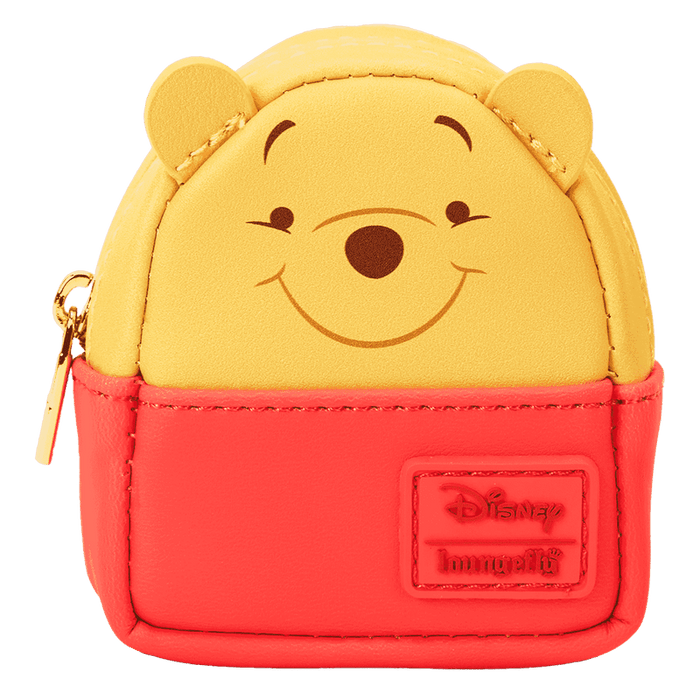 Loungefly Disney Winnie the Pooh mini backpack bag charm featuring Pooh in a red top design