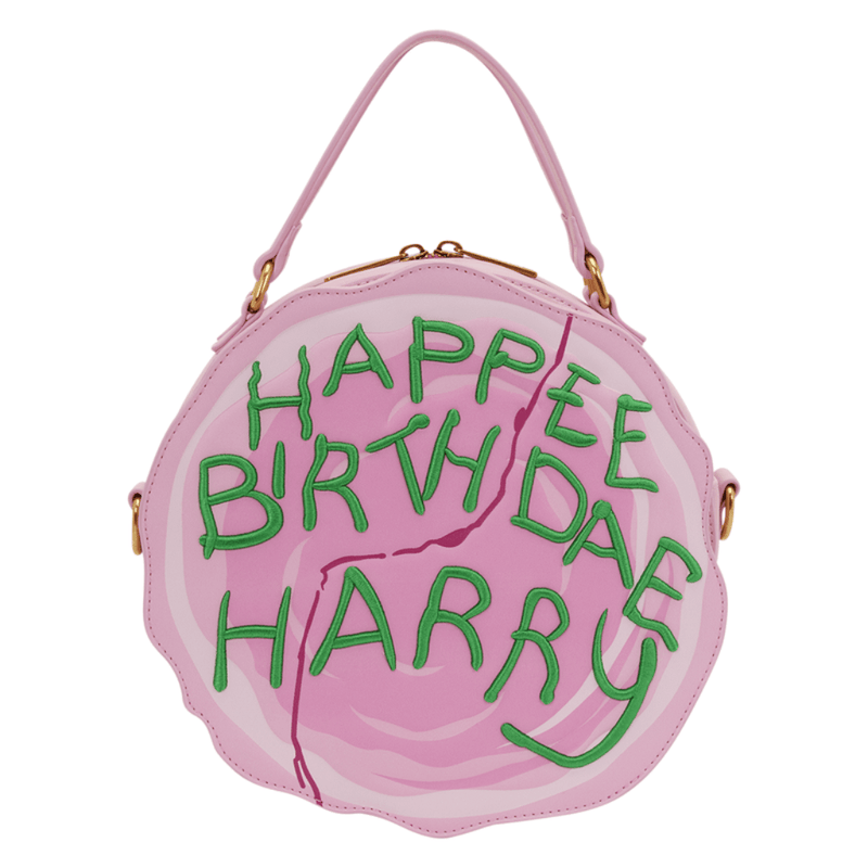 Loungefly Harry Potter Happee Birthdae Harry Birthday Cake Crossbody Bag front view