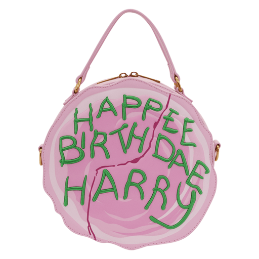 Loungefly Harry Potter Happee Birthdae Harry Birthday Cake Crossbody Bag front view