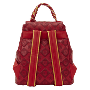 Loungefly Harry Potter Gryffindor mini backpack back view with adjustable straps