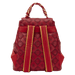 Loungefly Harry Potter Gryffindor mini backpack back view with adjustable straps