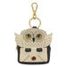 Loungefly Harry Potter Hedwig letter mini backpack bag charm keyring in cream and black