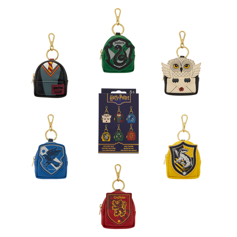Loungefly Harry Potter mystery mini backpack bag charms with display box and six designs