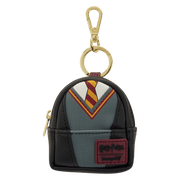 Loungefly Harry Potter school uniform mini backpack bag charm keyring with Gryffindor tie