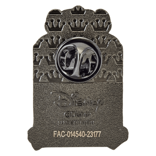 Back of Loungefly Disney Haunted Mansion enamel pin with metal clasp