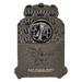 Back of Loungefly Disney Haunted Mansion enamel pin with metal clasp