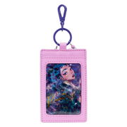 ID window side of the pink card holder charm from the Loungefly K-Pop Demon Hunters Huntrix mini backpack