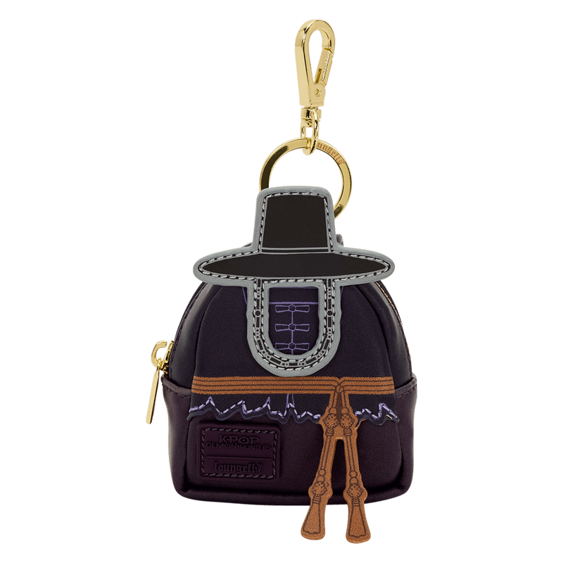 Black hat outfit Loungefly K-Pop Demon Hunters mystery mini backpack keychain charm