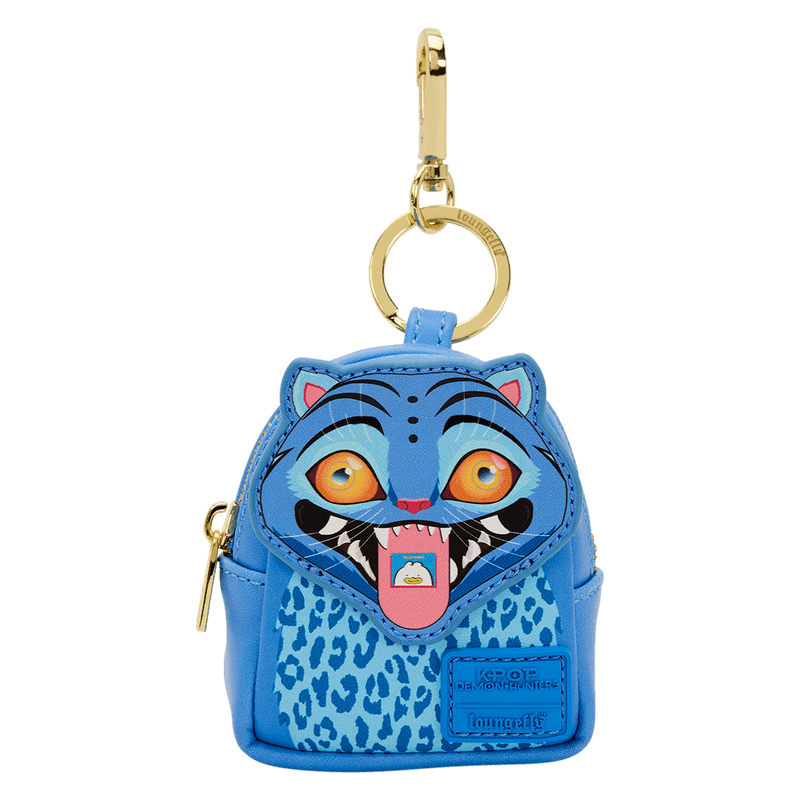 Blue tiger design Loungefly K-Pop Demon Hunters mystery mini backpack keychain charm