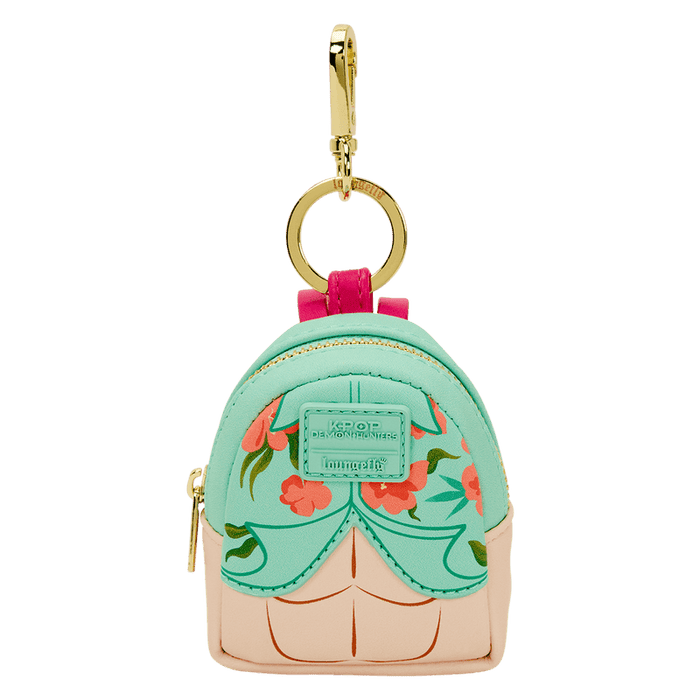 Mint floral design Loungefly K-Pop Demon Hunters mystery mini backpack keychain charm