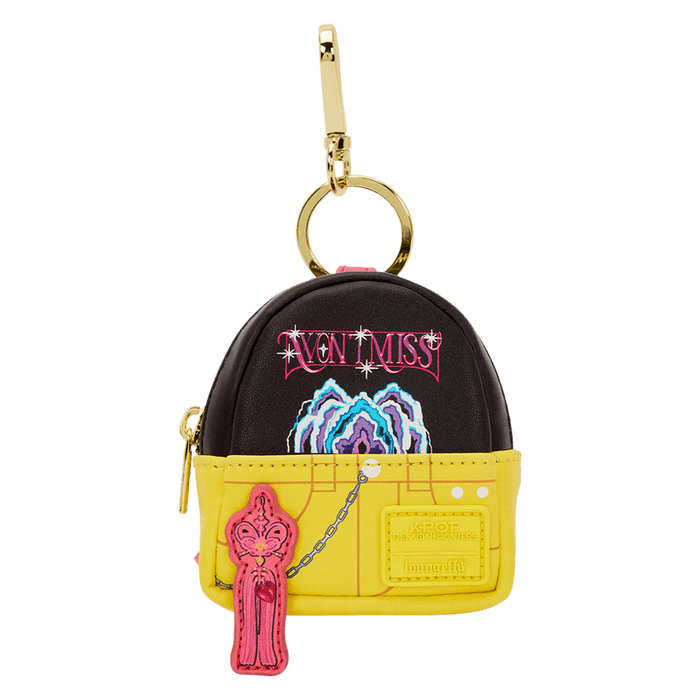 Yellow jacket outfit Loungefly K-Pop Demon Hunters mystery mini backpack keychain charm