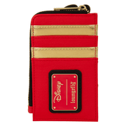 Back of the Loungefly Kuzco Llama Card Holder with four card slots and Disney Loungefly plaque