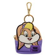 Loungefly Looney Tunes Lola Bunny mini backpack keychain purple design