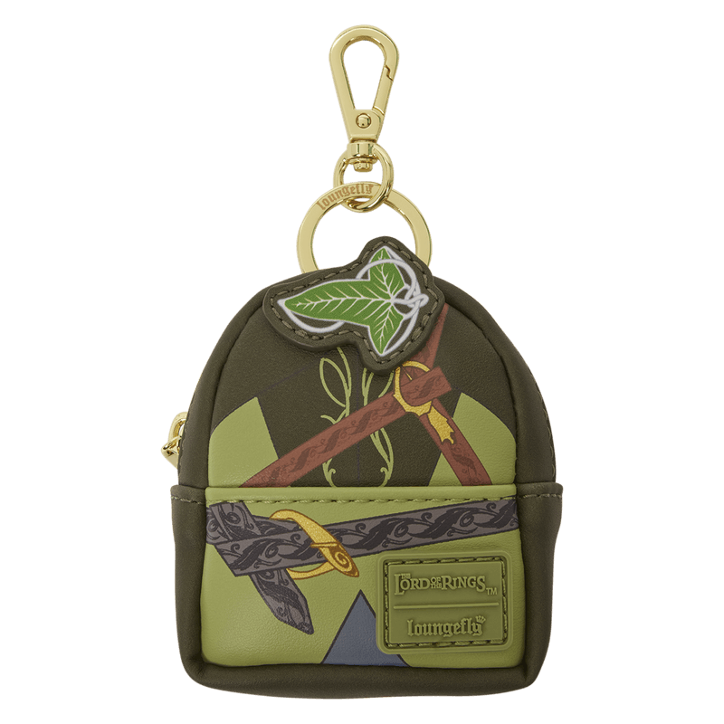 Loungefly The Lord of the Rings mystery mini backpack keychain charm inspired by Aragorn with Leaf of Lorien detail