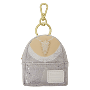 Loungefly The Lord of the Rings mystery mini backpack keychain charm inspired by Arwen with glitter and silver detailing
