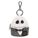 Loungefly Jack Skellington mini backpack bag charm with bat bow tie and striped suit.

Mystery box packaging