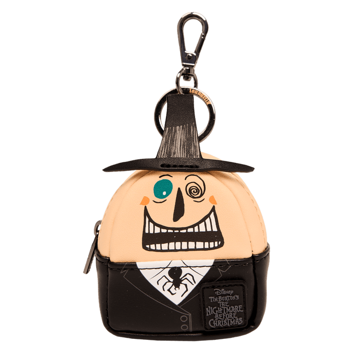 Loungefly Mayor mini backpack bag charm with tall hat and suit, clip keyring.
