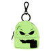 Oogie Boogie glow-in-the-dark mini backpack bag charm by Loungefly with black hardware.
