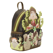 Left-side view of ParaNorman Loungefly backpack with character pocket artwork