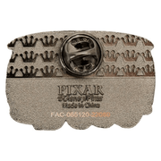 Back of Loungefly Disney Pixar Cars collectable enamel pin with gunmetal hardware