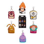 Six Loungefly Pixar Rivals mystery mini backpack bag charm designs