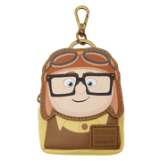 Loungefly Pixar Up mystery mini backpack keychain charm inspired by Young Carl with aviator hat and glasses