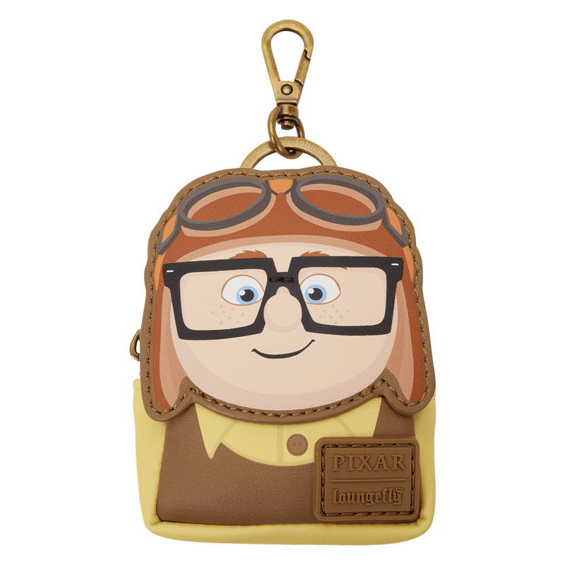 Loungefly Pixar Up mystery mini backpack keychain charm inspired by Young Carl with aviator hat and glasses