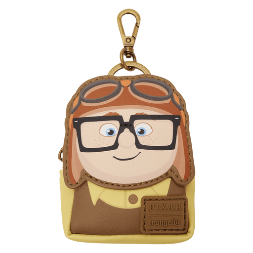 Loungefly Pixar Up mystery mini backpack keychain charm inspired by Young Carl with aviator hat and glasses