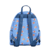 Back view of the Loungefly Pokémon Magikarp mini backpack with adjustable backpack straps and all-over Magikarp print