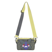 Loungefly Pokémon Morpeko Reversible Crossbody Bag showing grumpy Hangry Mode with red eyes and purple facial markings