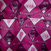 Loungefly Power Rangers Pink Ranger backpack interior lining with character print